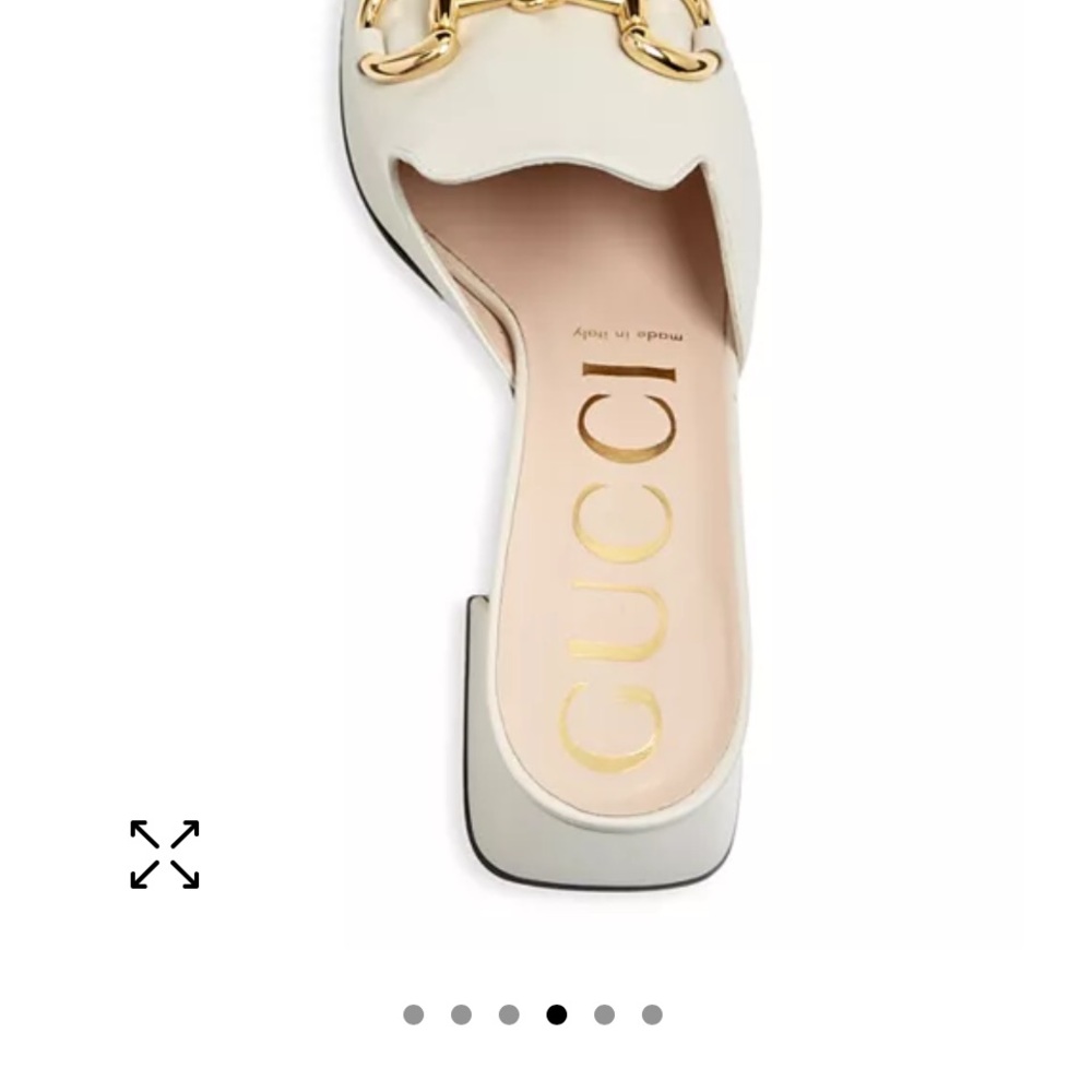 Gucci horsebit Women's 
Beige Leather Mules - Picture 16 of 16